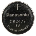 Panasonic Lithium Manganese Dioxide Button Battery 3 V, 1 Ah, 24.5 mm Diameter CR2477