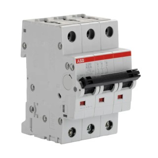 ABB System Pro M Compact S200 Miniature Circuit Breaker 3-Pole 6A Type K 440V AC 110V DC 20 kA 2CDS253001R0377 S203-K6