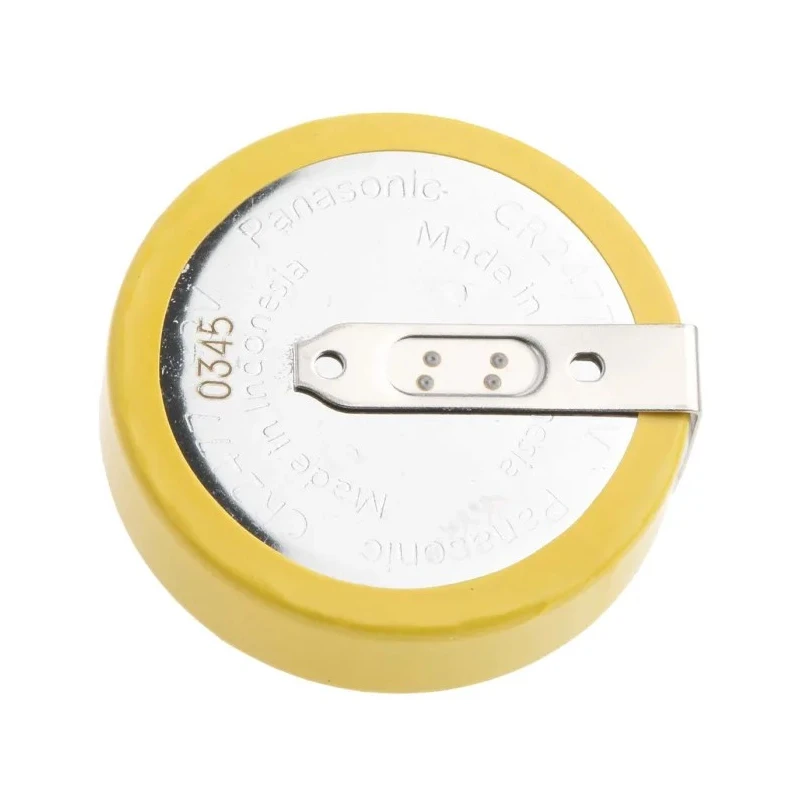 Panasonic Button Battery Lithium Manganese Dioxide Chemistry 3 V 1Ah 24.5 mm Diameter CR2477
