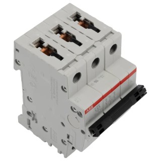 ABB System Pro M Compact S200 Miniature Circuit Breaker, 3-Pole, 4A, Type K, 440V AC, 110V DC, 20kA 2CDS253001R0337 S203-K4