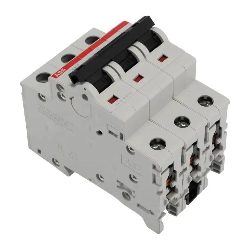 ABB System Pro M Compact S200 Miniature Circuit Breaker, 3-Pole, 4A, Type K, 440V AC, 110V DC, 20kA 2CDS253001R0337 S203-K4