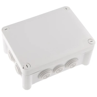 Legrand Plexo Series Grey Plastic Junction Box IP55, 4 Terminals, 74 mm x 110 mm x 155 mm 0 920 42