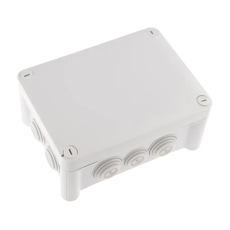 Legrand Plexo Series Grey Plastic Junction Box IP55, 4 Terminals, 74 mm x 110 mm x 155 mm 0 920 42