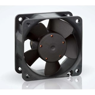 ebm-papst 600 N Series IP68 Rated Axial Fan 24V dc 2.1W 43 m³/h 60 mm Square Frame 