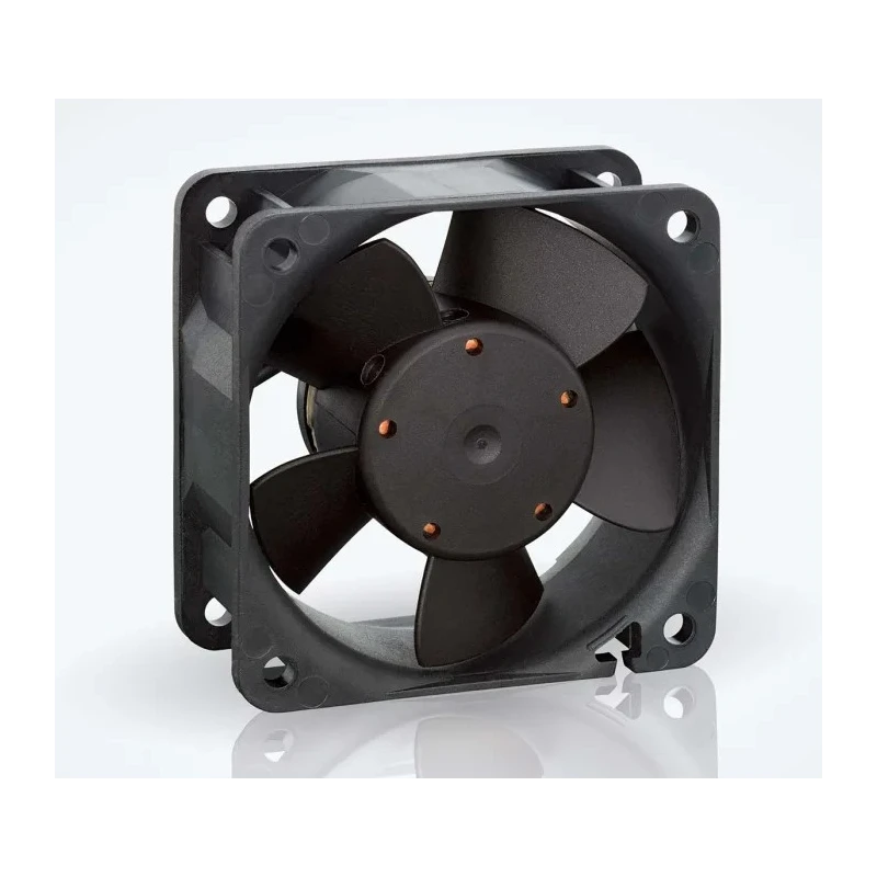 ebm-papst 600 N Series IP68 Rated Axial Fan 24V dc 2.1W 43 m³/h 60 mm Square Frame 
