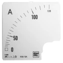 Sifam Tinsley Meter Scale for Use with 96 x 96 Analogue Panel Ammeter BI94-00D1-0001 0/100/120A