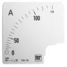Sifam Tinsley Meter Scale for Use with 96 x 96 Analogue Panel Ammeter BI94-00D1-0001 0/100/120A