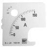 Sifam Tinsley Meter Scale Accessory for 72 x 72 Analogue Panel Ammeter SS74-00D1-0001 0/150A