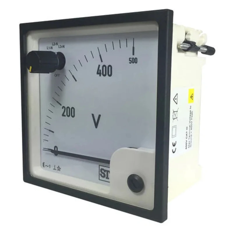 Sifam Tinsley Analogue Voltmeter AC, 68 mm Cutout Height and Width, SS74 Series SS74