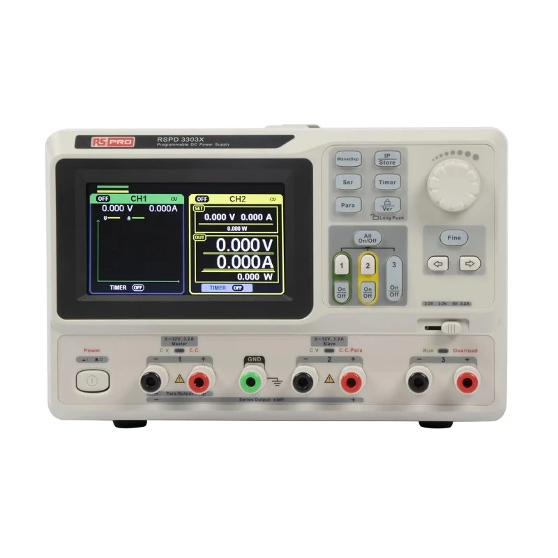 RS PRO Digital Bench Power Supply 3-Output 0 V ac to 32 V, 220 W, 3.2 A Max 123-6469