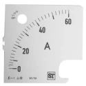 Sifam Tinsley Meter Scale for Use with 96 x 96 Analogue Panel Ammeter SS94-00D1-0001 0/60A