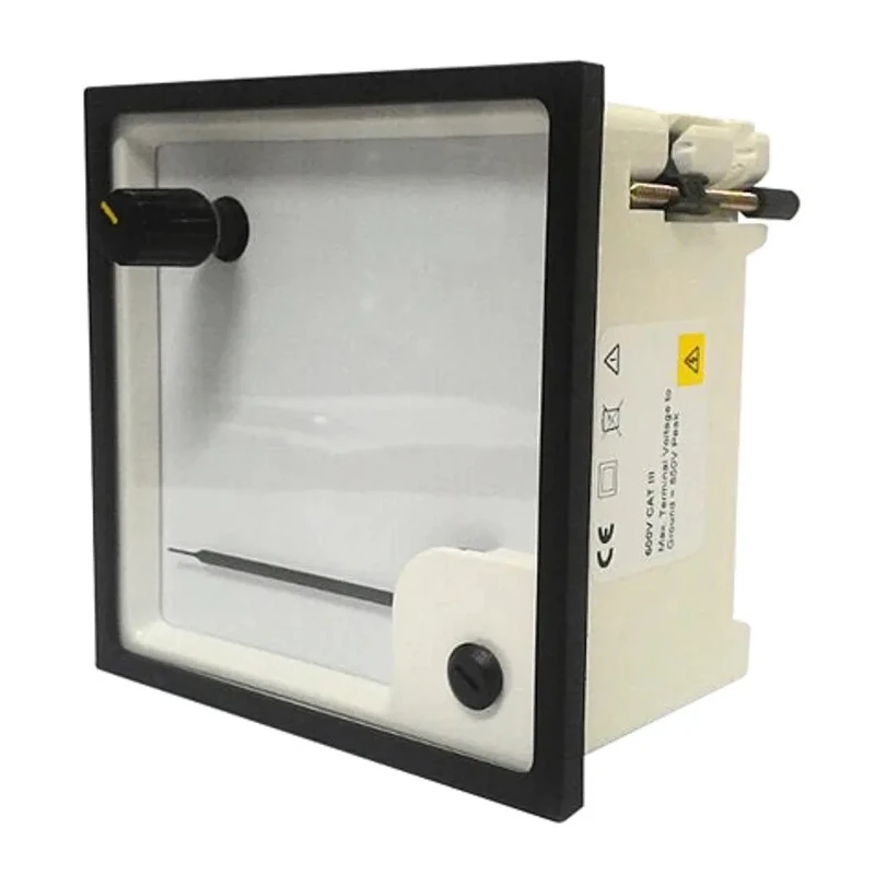Sifam Tinsley Analogue Panel Ammeter 5 A AC Moving Iron 92.08 mm x 92 mm SS94-I0312N1CA40ST
