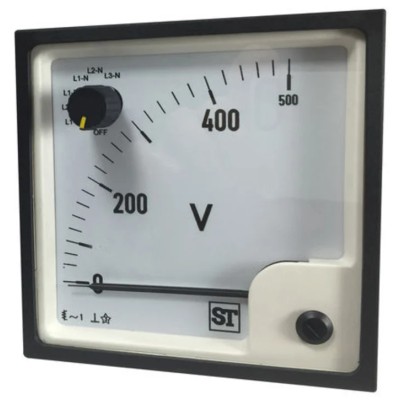 Sifam Tinsley SS94 Series Analogue Voltmeter AC 92 mm Cutout, UL Approved SS94