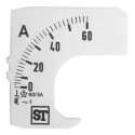 Sifam Tinsley Meter Scale Accessory for 48 x 48 Analogue Panel Ammeter EQ44-00D1-0001 0/60A