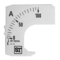 Sifam Tinsley Meter Scale Accessory for 48 x 48 Analogue Panel Ammeter EQ44-00D1-0001 0/100A