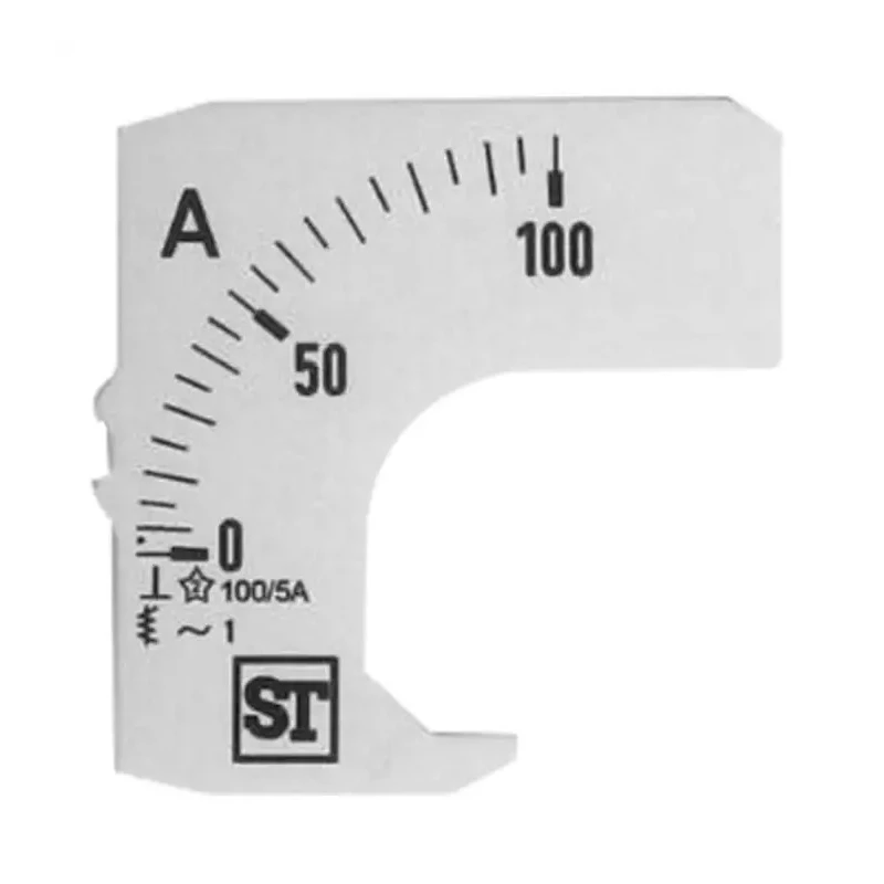 Sifam Tinsley Meter Scale Accessory for 48 x 48 Analogue Panel Ammeter EQ44-00D1-0001 0/100A