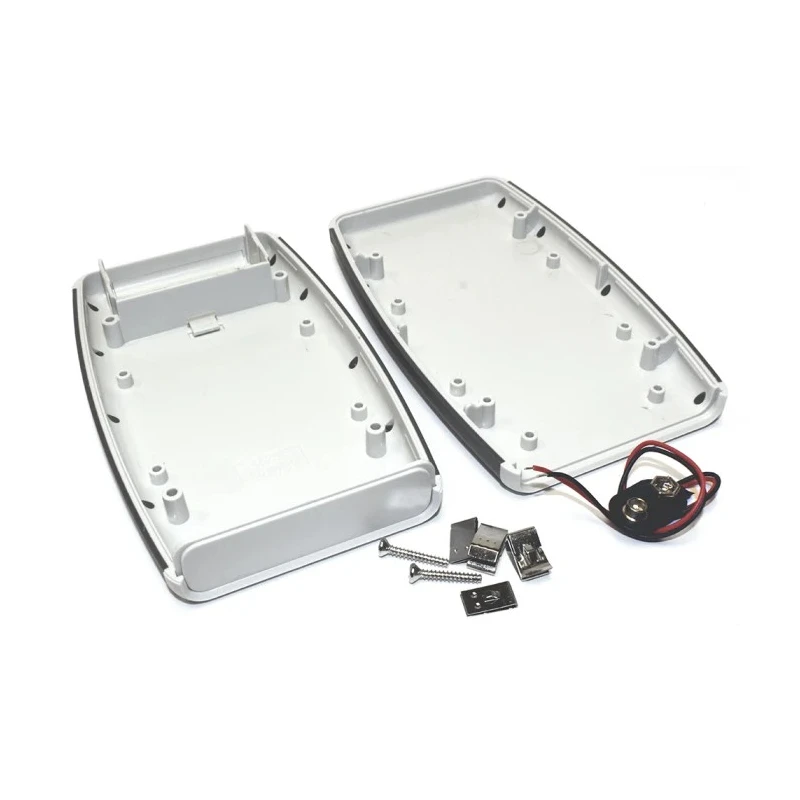 Hammond 1553 Series Grey ABS Handheld Enclosure Integral Battery Compartment IP54 147.2mm x 89mm x 25mm 1553DGYBAT