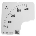 Sifam Tinsley Meter Scale for Use with 72 x 72 Analogue Panel Ammeter EQ74-00D1-0001 0/400A