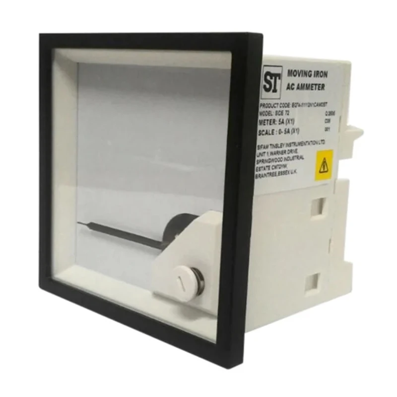 Sifam Tinsley DE Analogue Panel Ammeter 100 A AC, 72 mm x 72 mm, 0.5 % Moving Iron EQ74-I1112N1CAW0ST