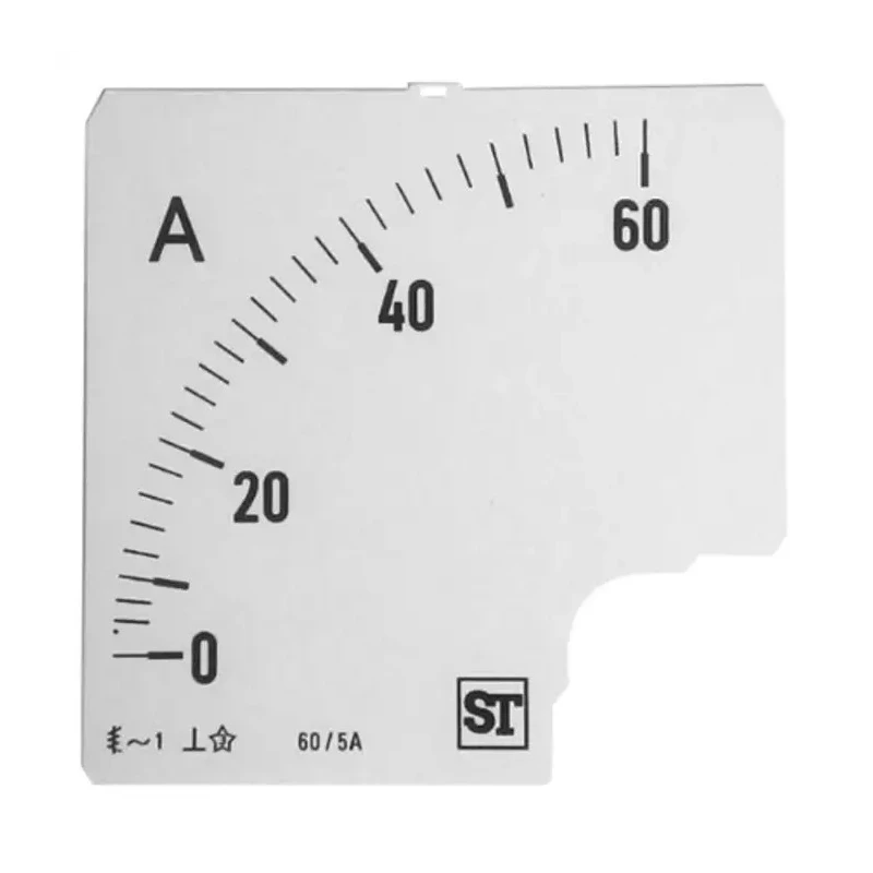 Sifam Tinsley Meter Scale Accessory for 96 x 96 Analogue Panel Ammeter EQ94-00D1-0001 0/60A
