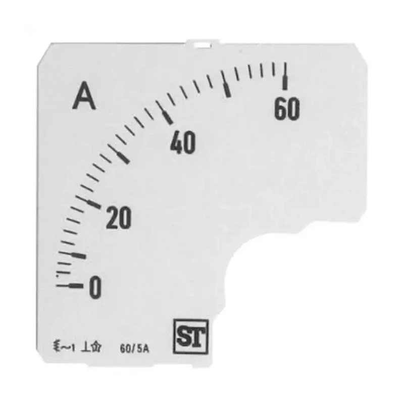 Sifam Tinsley Meter Scale for Use with 72 x 72 Analogue Panel Ammeter EQ74-00D1-0001 0/60A