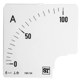 Sifam Tinsley Meter Scale Accessory for 96 x 96 Analogue Panel Ammeter EQ94-00D1-0001 0/100A