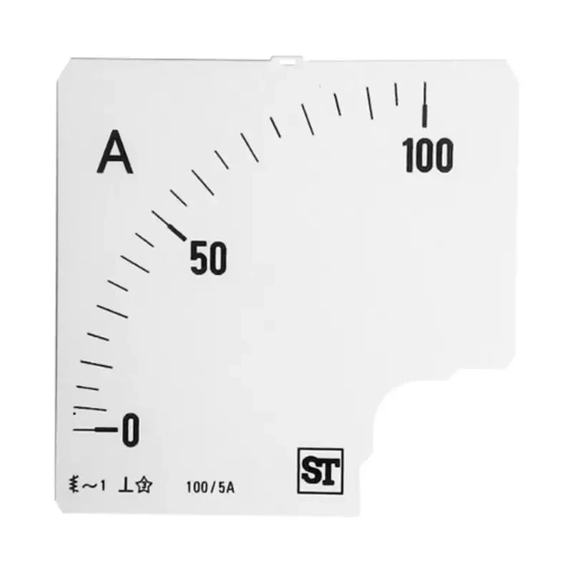 Sifam Tinsley Meter Scale Accessory for 96 x 96 Analogue Panel Ammeter EQ94-00D1-0001 0/100A