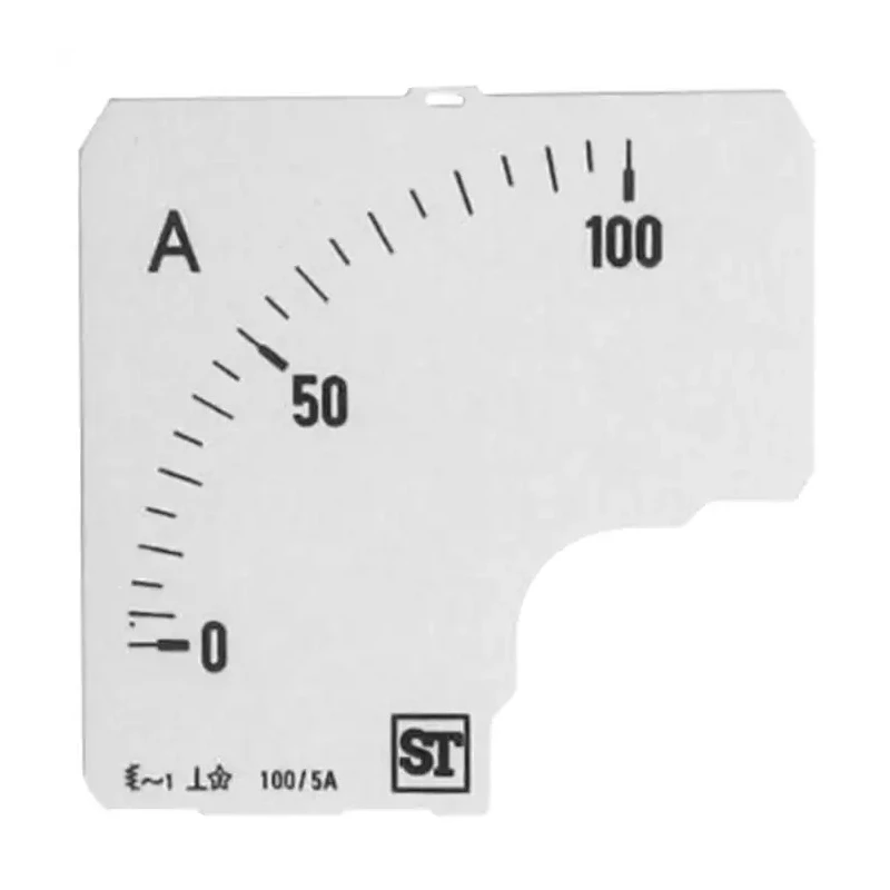 Sifam Tinsley Meter Scale for Use with 72 x 72 Analogue Panel Ammeter EQ74-00D1-0001 0/100A