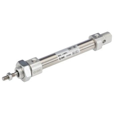 SMC 40 mm Stroke Length Double Acting Cylinder Aluminium Alloy Body Clevis Mount Rubber Bumper Cushioning CD85