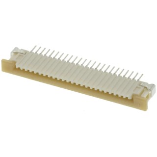 Molex 1 mm Pitch 24 Way Right Angle Female FPC Connector, Solder 52271-2479