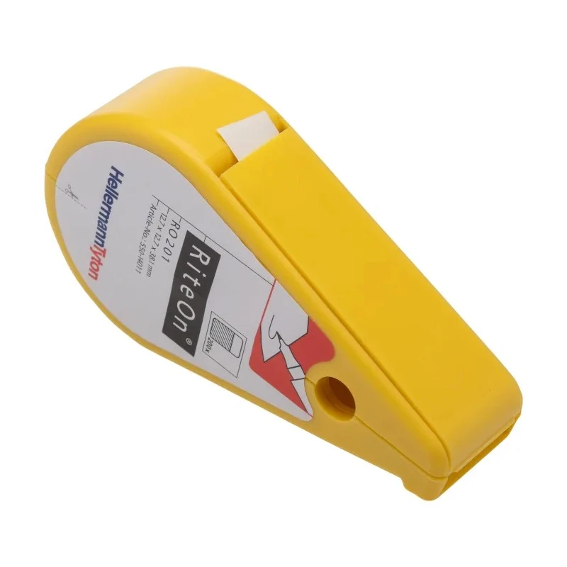 HellermannTyton RiteOn Cable Marker Kit, White, Write-On Vinyl Labels 12.7mm Width 550-14011 RO201-1401-WH-1401-CL/WH