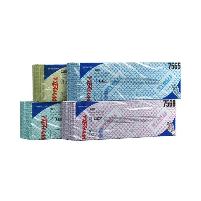 WYPALL WypAll Blue Cloths for Industrial Cleaning Dry Use 420 x 360 mm Bag of 25 Per Pack Repeat Use 7565