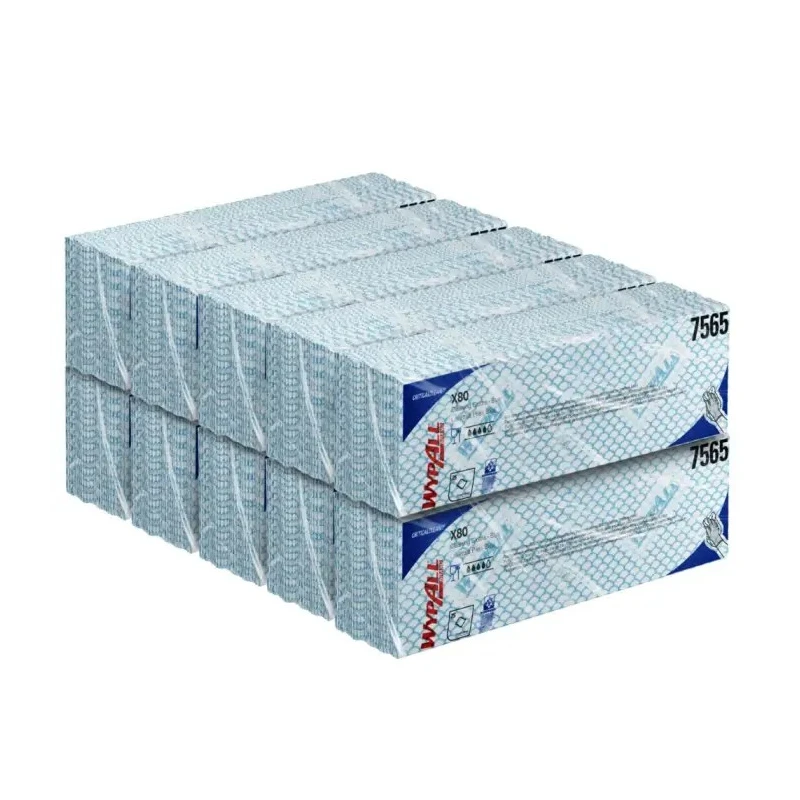 WYPALL WypAll Blue Cloths for Industrial Cleaning Dry Use 420 x 360 mm Bag of 25 Per Pack Repeat Use 7565