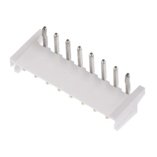 JST EH Series Right Angle Through Hole PCB Header 8 Contacts 2.5mm Pitch 1 Row Shrouded S8B-EH (LF) (SN)