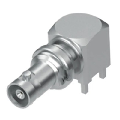 Samtec HD-BNC Series Coaxial Connector PCB Female BNC 75 Ω Right Angle Body Through Hole HDBNC-J-P-gN-RA-BH1