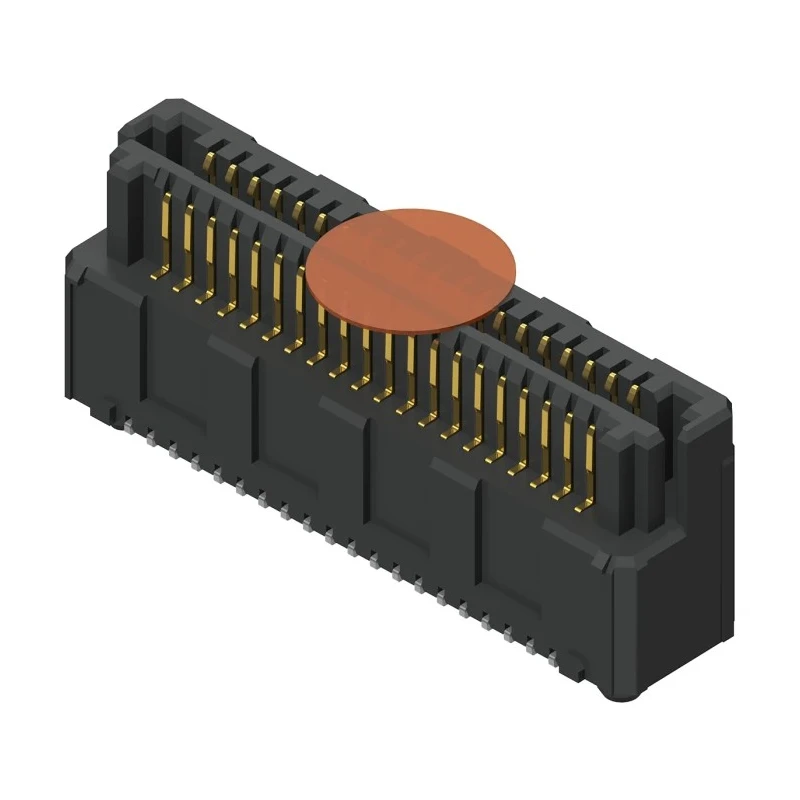 Samtec LSEM Series Straight Surface PCB Header 40 Contacts 0.8 mm Pitch 2 Row Shrouded LSEM-120-06.0-L-DV-A-N-K-TR