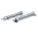 SMC Double Acting Cylinder CDJ2 Series, 150mm Stroke, Rail Mount, Aluminium Alloy Body, Rubber Bumper Cushioning 