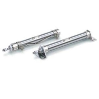 SMC Double Acting Cylinder CDJ2 Series, 150mm Stroke, Rail Mount, Aluminium Alloy Body, Rubber Bumper Cushioning 