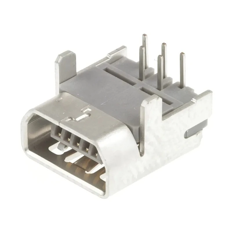 Molex Mini USB Type AB Right Angle Through Hole Female USB Connector USB 2.0 56579-0519