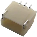 JST Right Angle Surface PCB Header, 3 Contacts, 1 mm Pitch, 1 Row, Shrouded SM03B-SRSS-TB(LFSN)