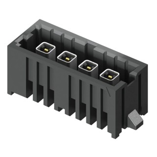 Samtec IP5 Series Straight Through Hole PCB Header 1 Contact 4 mm Pitch 1 Row Shrouded IP5-01-05.0-L-S-1-TR