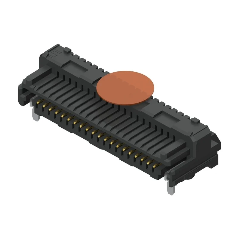 Samtec LSEM Series Right Angle Surface PCB Header, 100 Contacts, 0.8 mm Pitch, 2 Row, Shrouded LSEM-150-01-L-DH-A-N-K-TR