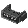 Samtec IP5 Series Right Angle Through Hole PCB Header, 2 Contacts, 4 mm Pitch, 1 Row, Shrouded IP5-02-01-L-S-RA1-TR