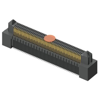 Samtec ERM5 Series Straight Surface PCB Header 150 Contacts 0.5 mm Pitch 2 Row Shrouded ERM5
