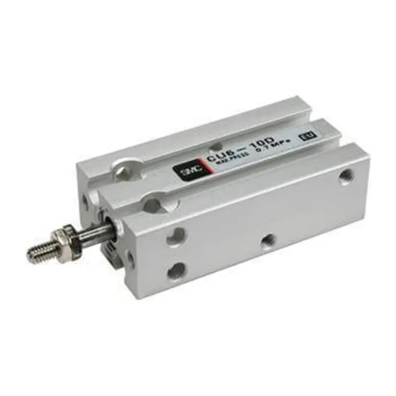 SMC 100 mm Pneumatic Cylinder CDU Series Double Acting Aluminium Alloy Body, Rubber Bumper Cushioning CDU20-100D