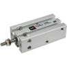 SMC 9 mm Double Acting Cylinder , Aluminium Alloy Body, Rubber Bumper Cushioning, Stroke 9mm, Double Acting CDU20-10D-M9B