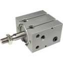 SMC 15 mm Pneumatic Cylinder CDU Series Single Acting with Rubber Bumper Aluminum Alloy Body CDU10-15S