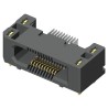 Samtec ERF5 Series Right Angle Surface PCB Socket, 80-Contact, 2 Row, 0.5 mm Pitch, 1.6A Current, 194V Voltage ERF5