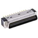 3M 50 Way Male Straight Cable SCSI Connector 2.54 mm Pitch, Solder Termination 10150-3000PE