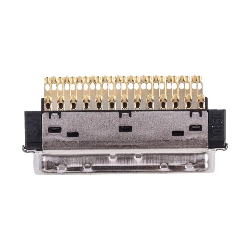 3M 50 Way Male Straight Cable SCSI Connector 2.54 mm Pitch, Solder Termination 10150-3000PE